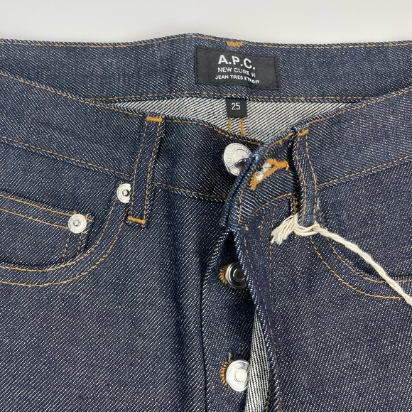 NWT A.P.C. Men's New Cure Jean Sz 25 Indigo Selvedge Denim - Picture 12 of 15